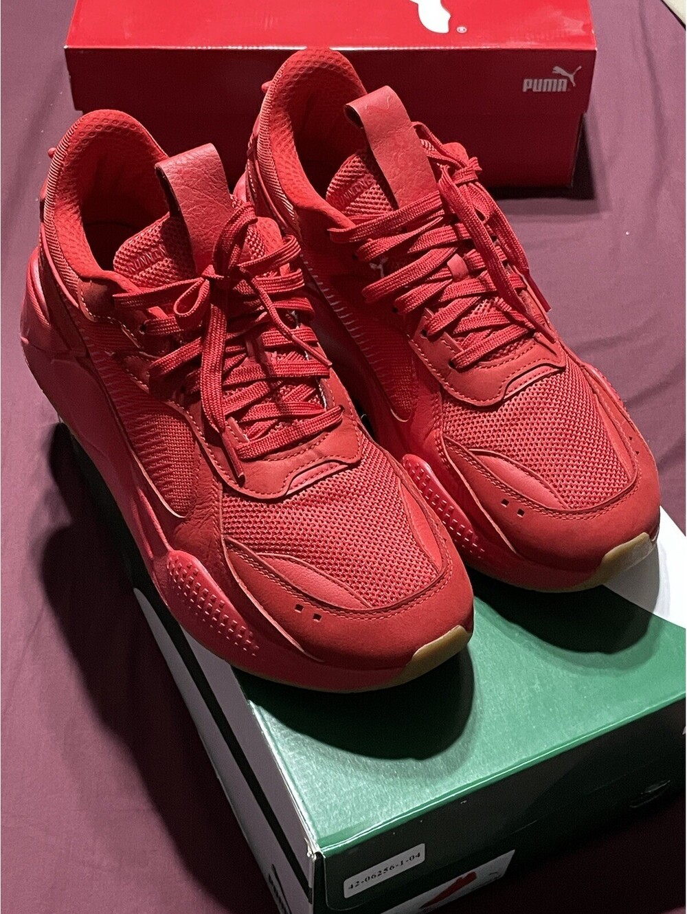 Preowned IN BOX Puma RS-X AO High Risk Red Gum Men’s Size 11.5 Sneakers